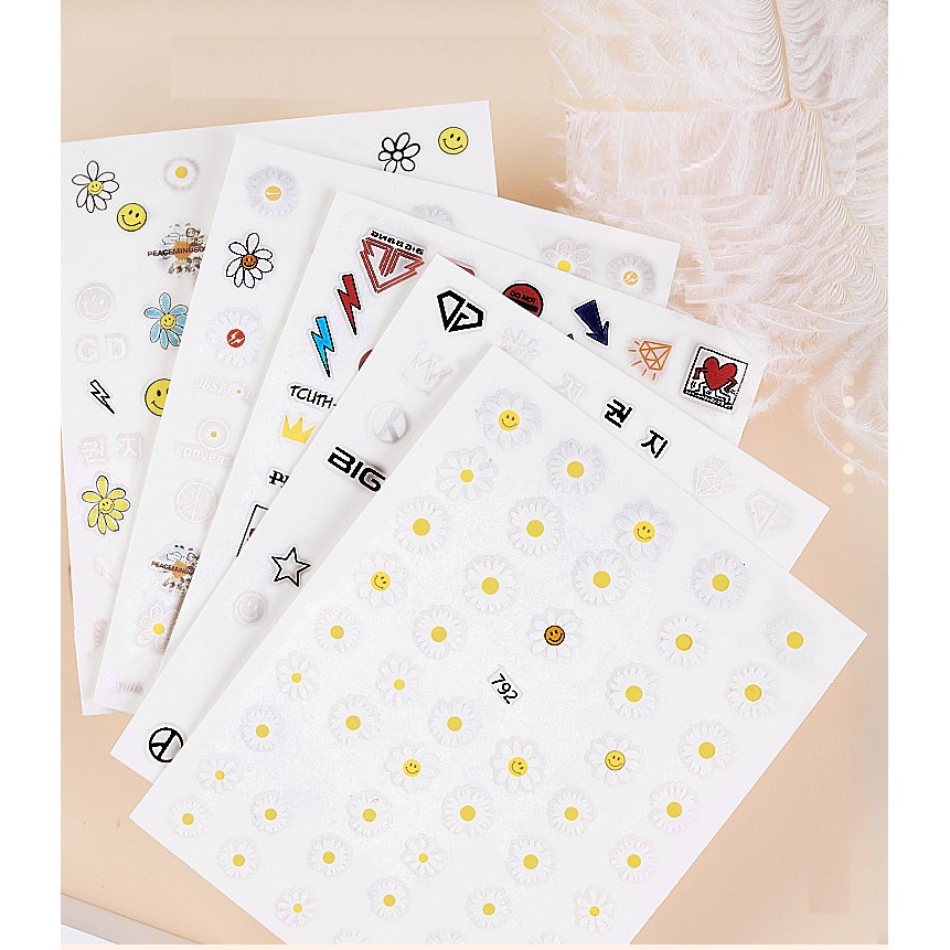 Sticker Nail Dán Móng Tay Hình Joyful Dễ Thương - Vani Store [KIRA0052]