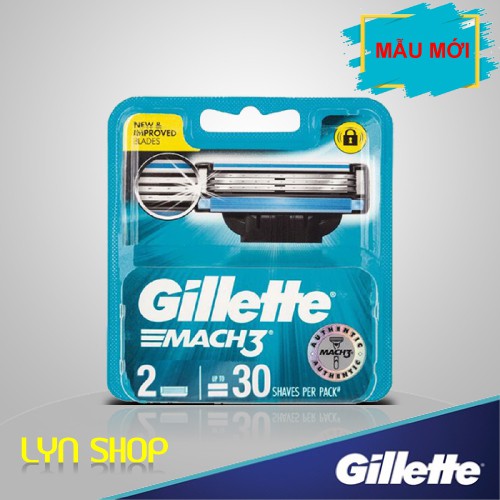 Hộp 2 lưỡi thay thế Gillette Mach 3