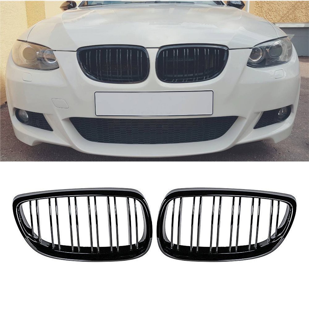 BUMPER TWIN Set 2 Lưới Tản Nhiệt Gắn Mui Xe Bmw E92 E93 M3 (E92 / E93) 07-10 E92 2d Coupe E93