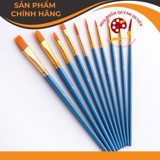 Bộ cọ vẽ 10 cây dùng trong ngành mỹ thuật vẽ tranh nước , sơn dầu,acrylic