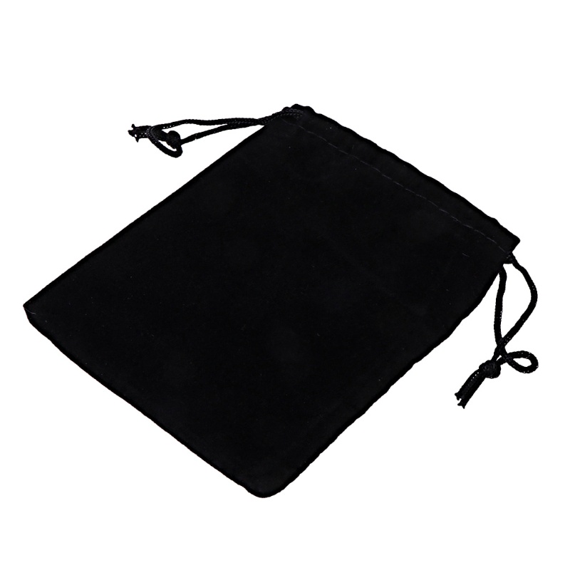 Túi Nhung Đen Đựng Trang Sức Có Dây Rút Tiện Lợi