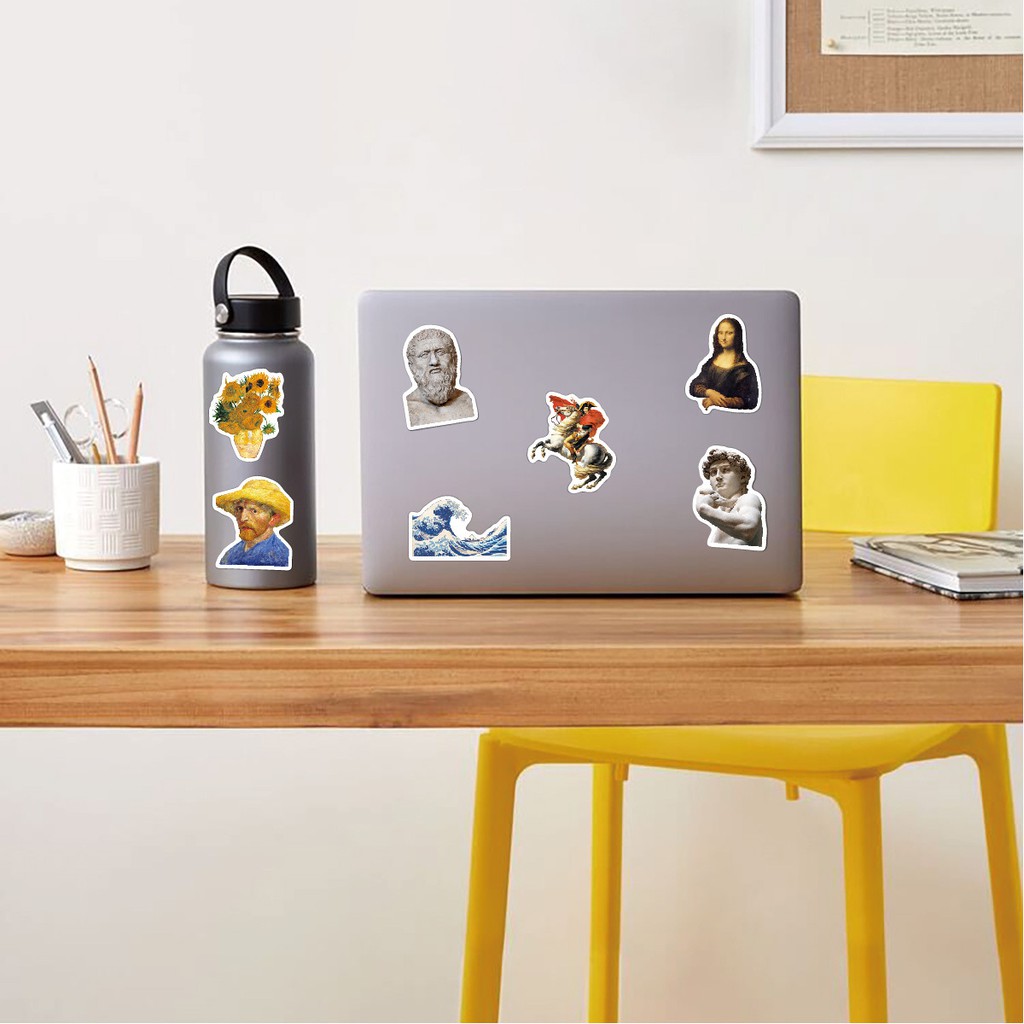 Set 52 Sticker Decal Dán Chống Nước Size Lớn Cổ Điển MÃ ST2111