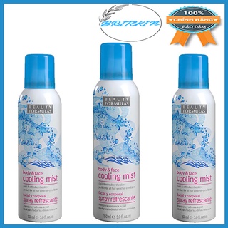 Xịt Khoáng Làm Mát Da Beauty Formulas Body & Face Cooling Mist 150ml
