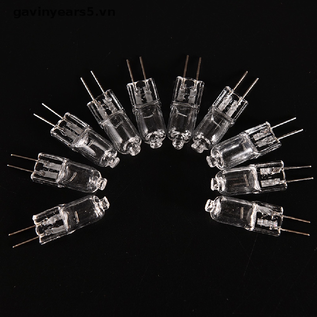 Set 10 bóng đèn Halogen Vonfram G4 12V 20W siêu sáng
