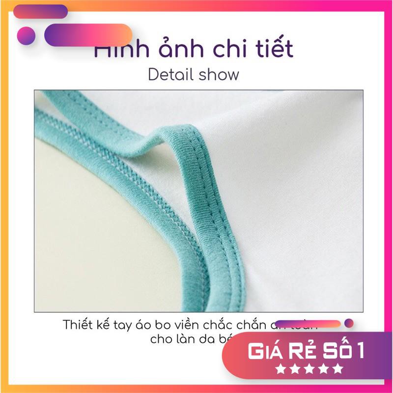 Bộ Ba Lỗ Cho Bé Trai Bé Gái  Từ 1 Đến 8 Tuổi Chất Cotton Mỏng Thoáng Mát Hình In Dễ Thương