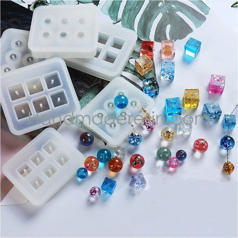 Khuôn Silicon hạt có lỗ Trang sức handmade