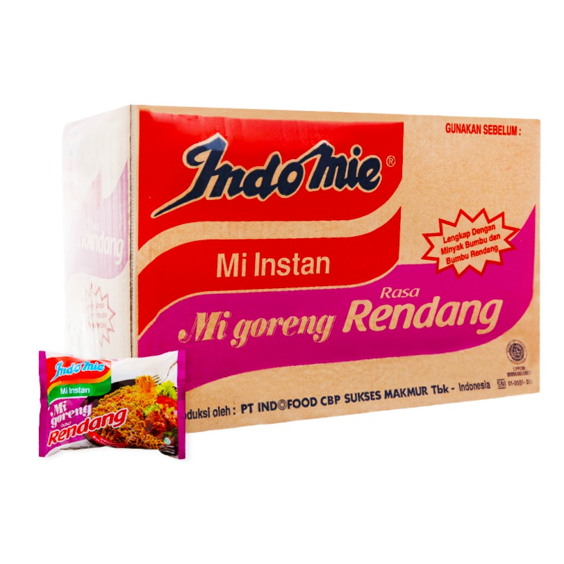 Thùng 40 gói mì xào khô Indomie đủ vị
