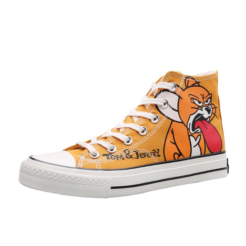 Giày Thể Thao Nam Cổ Cao In Hình Hoạt Hình Tom And Jerry | BigBuy360 - bigbuy360.vn