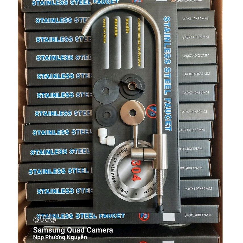 Vòi cổ ngỗng máy lọc nước inox 304 nhập khẩu