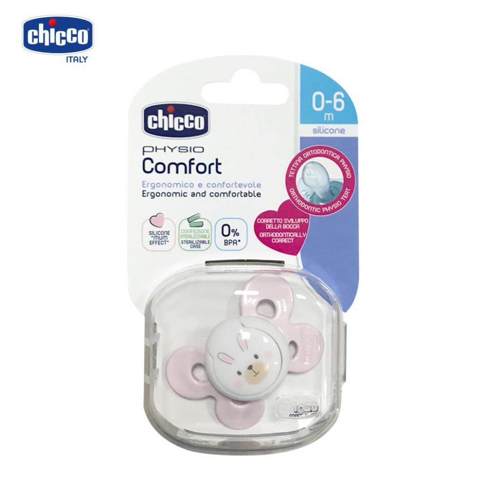 Ty ngậm silicon Chicco Physio Comfort  0-6M