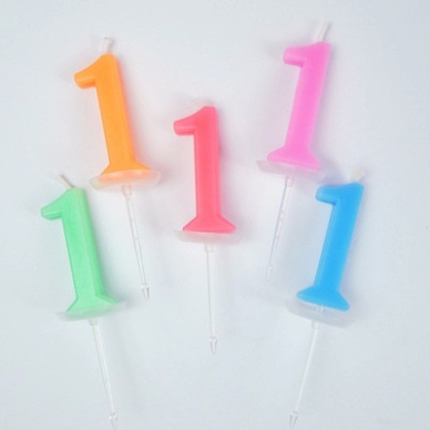 nến số bánh kem sinh nhật [FREESHIP❤️] hộp 20 nến số mix màu siêu rẻ đẹp