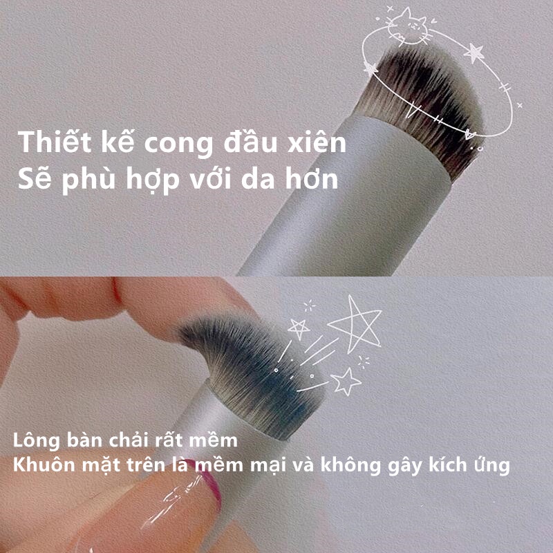 Cọ trang điểm nền Babrea 270 che khuyết điểm đầu tròn siêu mềm