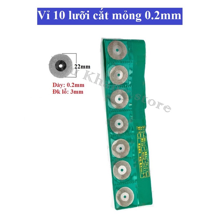 Vỉ 10 lưỡi cắt mỏng 0.2mm