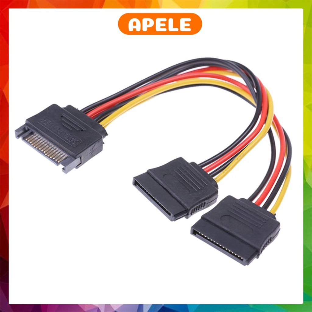 Dây Cáp Sata truyền Dữ Liệu 1-1 Cáp chia nguồn Sata 1-2  APELE