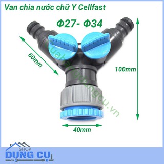 Van chia nước chữ Y cao cấp Cellfast 27mm-34mm