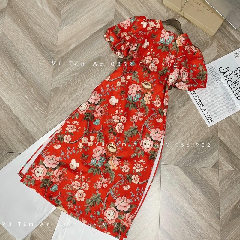 áo dài nhữ cách tân tay lỡ thời trang