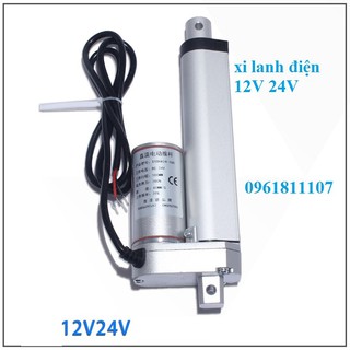 Xi lanh điện 12v 24v hành trình 300mm 400mm, xy lanh điện 24V, ty điện, pittong điện, ben điện