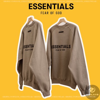 ⚡️[CHỈ 1 NGÀY] - Áo Sweater FEAR OF GOD ESSENTIALS Pull-Over Crewneck  SS21 (TAUPE), Áo Sweater FOG ESSENTIALS