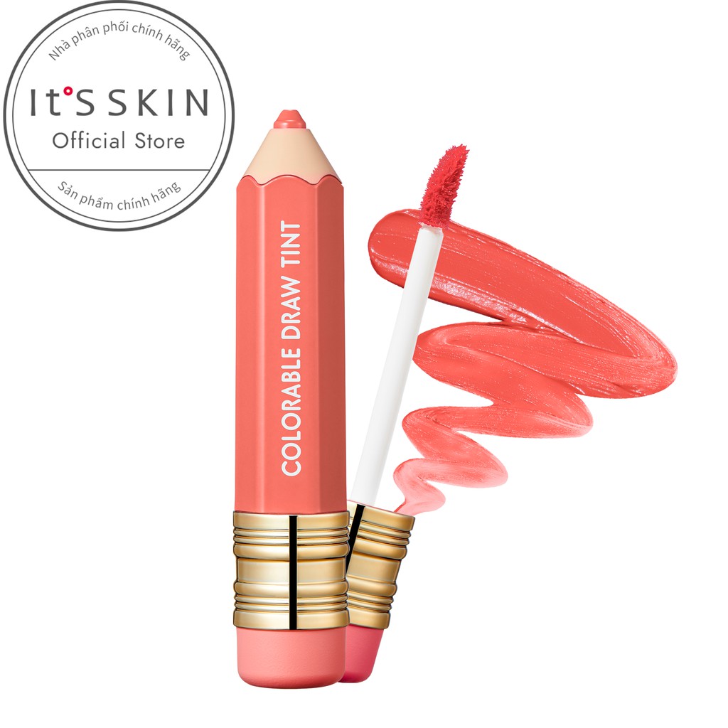 It's Skin_Cửa Hàng Chính Hãng Son Kem Colorable Draw Tint 05 Lcing Coral (3.3gr)