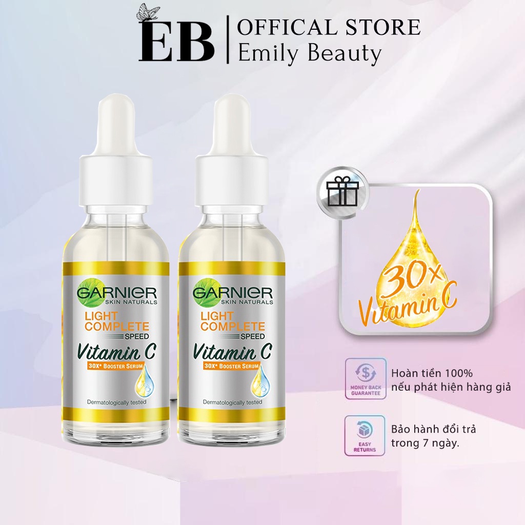 Tinh Chất Garnier Light Complete Speed Vitamin C Booster Serum Sáng Da & Mờ Thâm 30ml