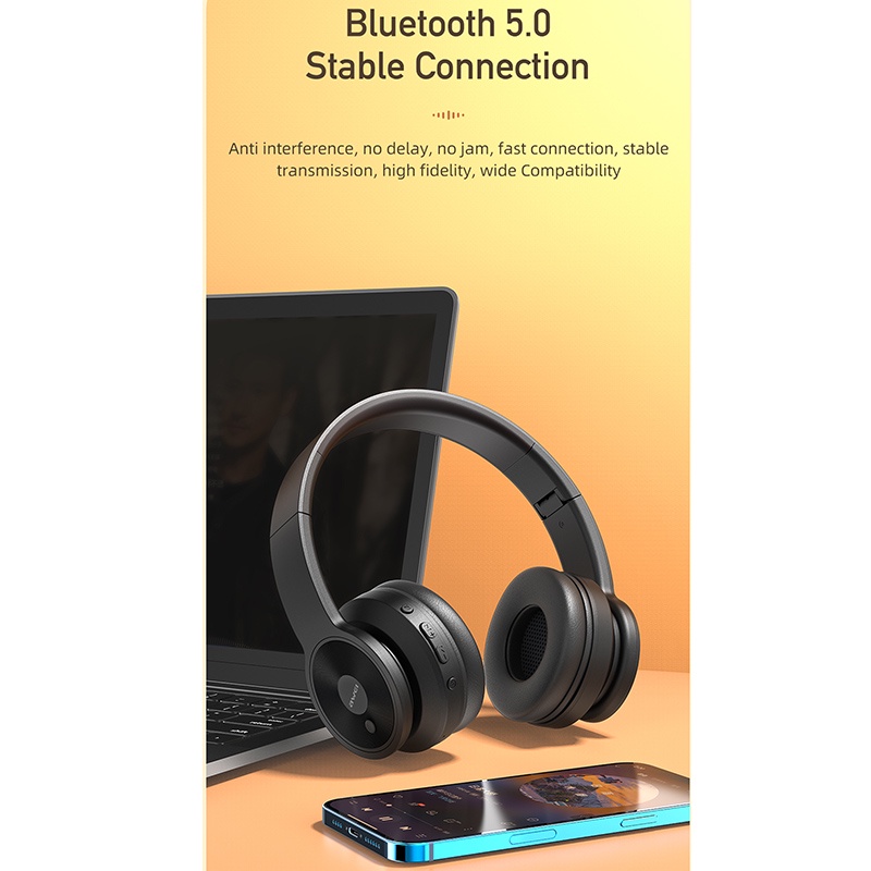 Tai Nghe Bluetooth AWEI A996BL Không Dây Gấp Gọn Được Trong Vòng 16 Giờ Kèm Mic
