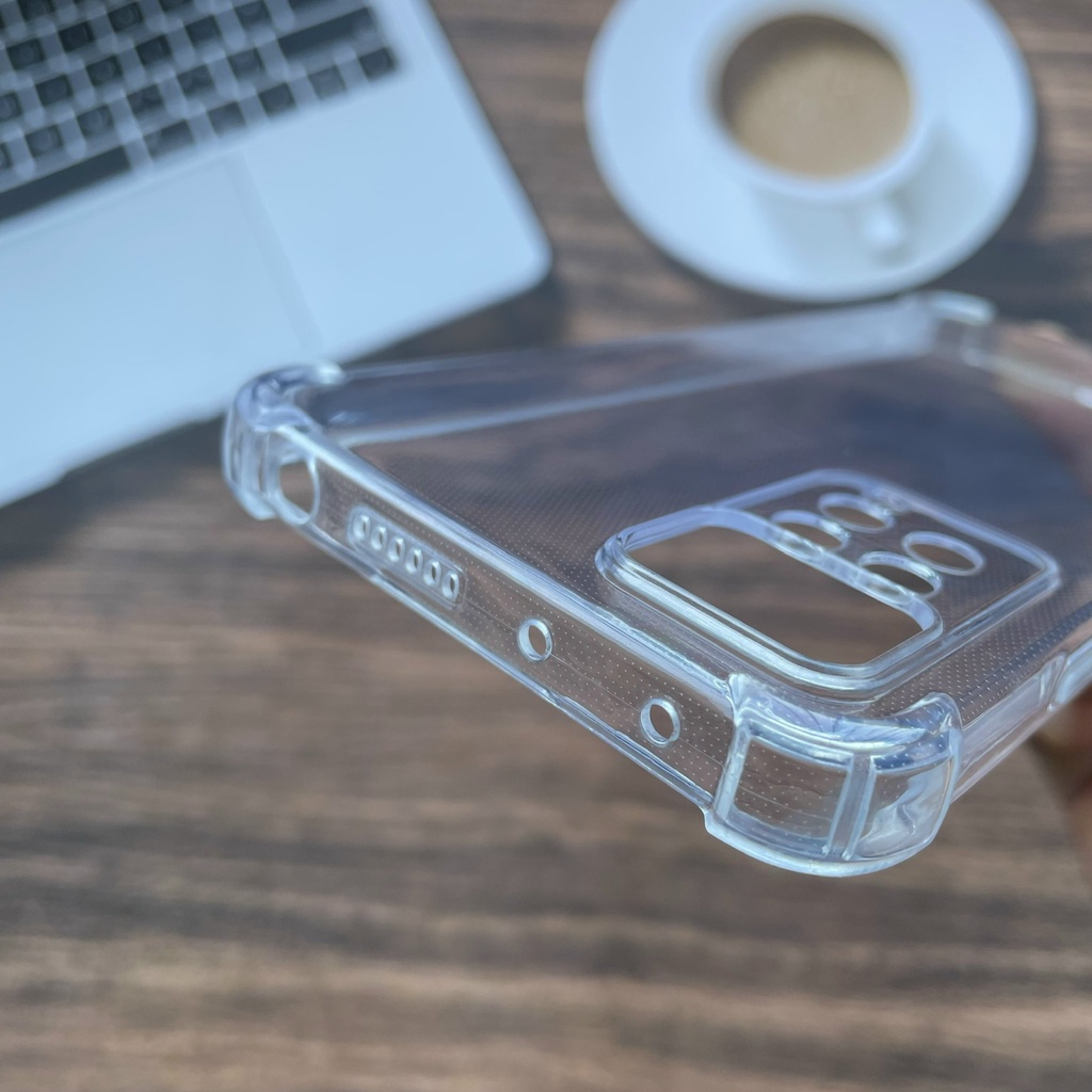Ốp lưng silicon trong suốt chống sốc 4 cạnh cao cấp cho Xiaomi Redmi Note 11 Pro 4G