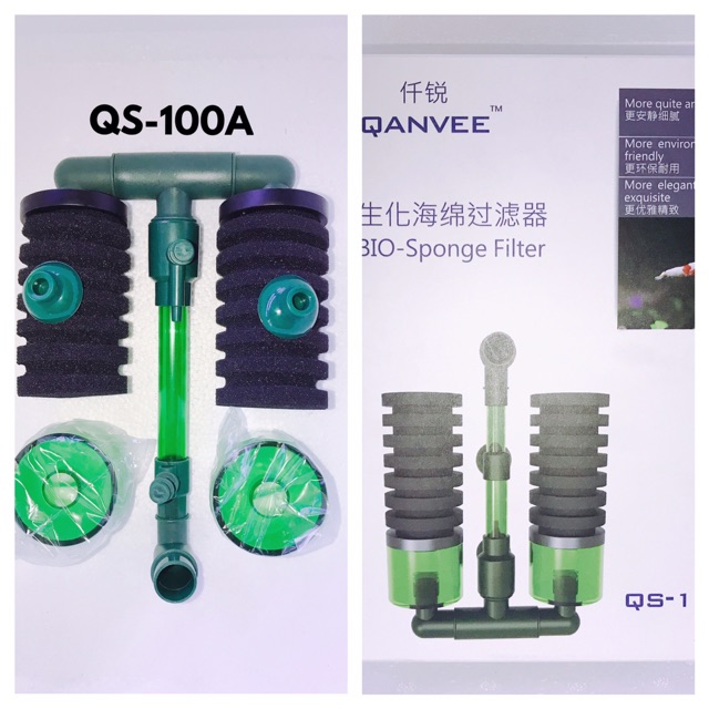 Bộ Lọc Vi Sinh QS-100A và QS-200A | Lọc QS 100A | QS 200A Cho Bể Tép, Bể Thủy Sinh