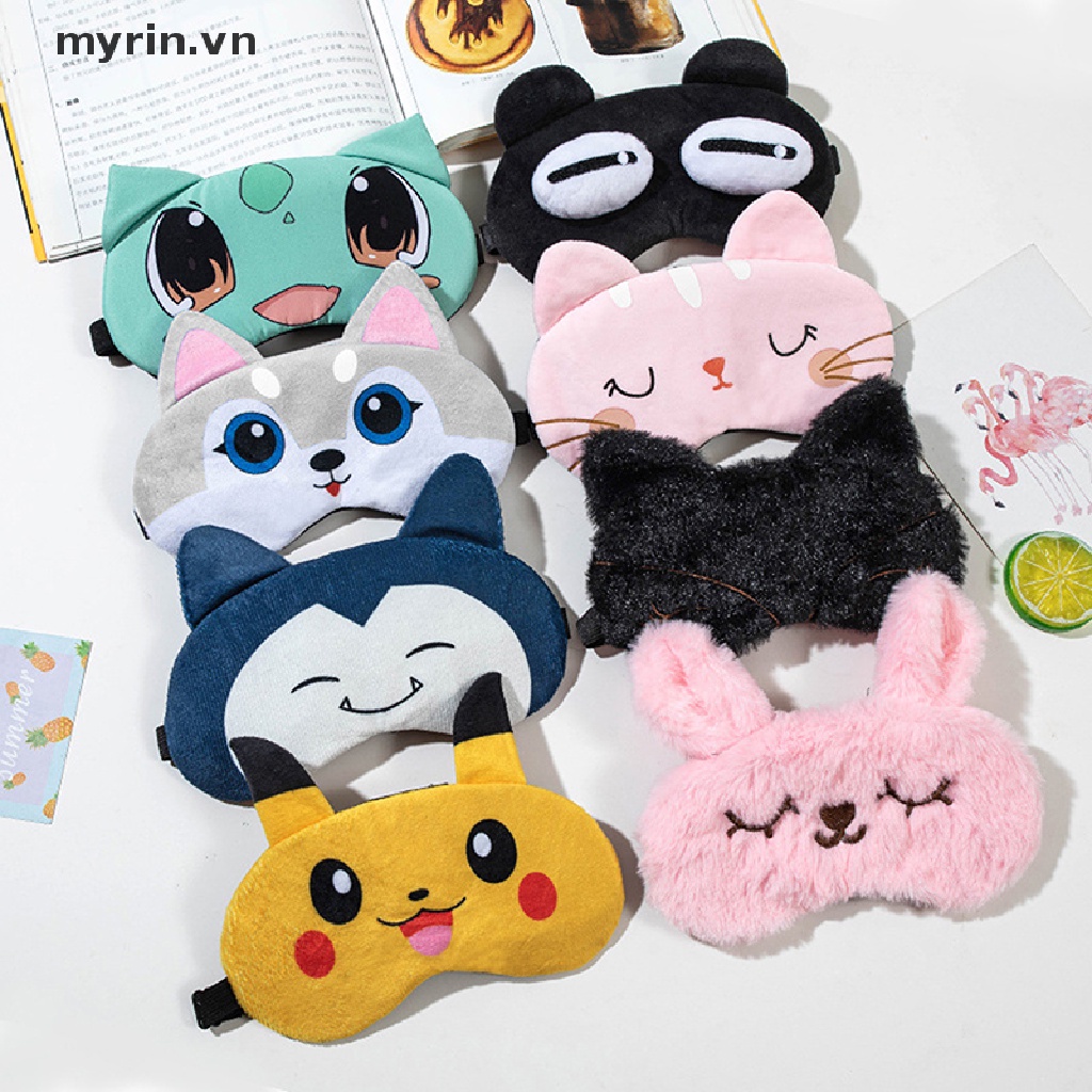 Mặt Nạ Che Mắt Ngủ Họa Tiết Pikachu Dễ Thương