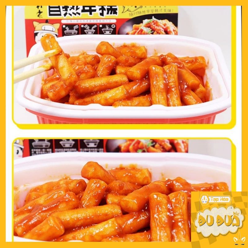 [Có sẵn] Bánh Gạo Cay Tự Sôi Tteokbokki 320g Siêu Cay Thơm Ngon