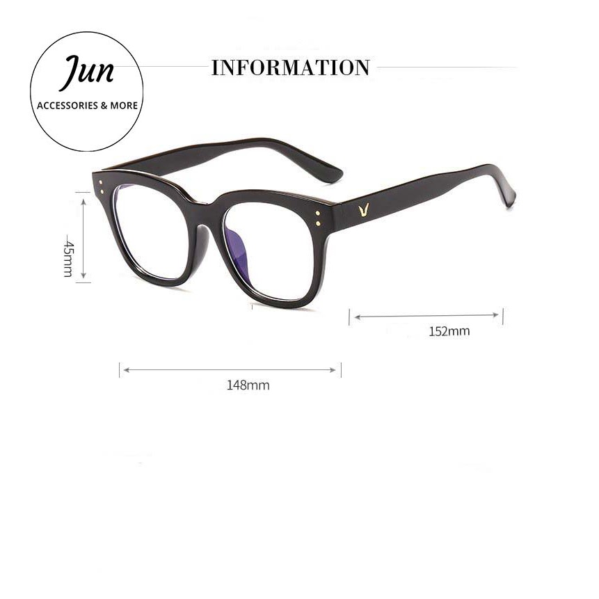 Kính Mát Giả Cận Unisex GM Wild Wild Thay Được Tròng Cận - Kính Mắt Chữ V Phong Cách Hàn Quốc Chống Tia UV400 | BigBuy360 - bigbuy360.vn