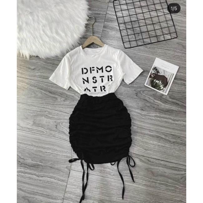 Chân váy DÂY RÚT HÔNG ÔM BODY CHẤT LỤA kèm quần trong A42