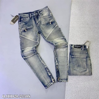 [Video] Quần Jean Nam Ống Khoá Phối Vải Nhăn Cực Sang