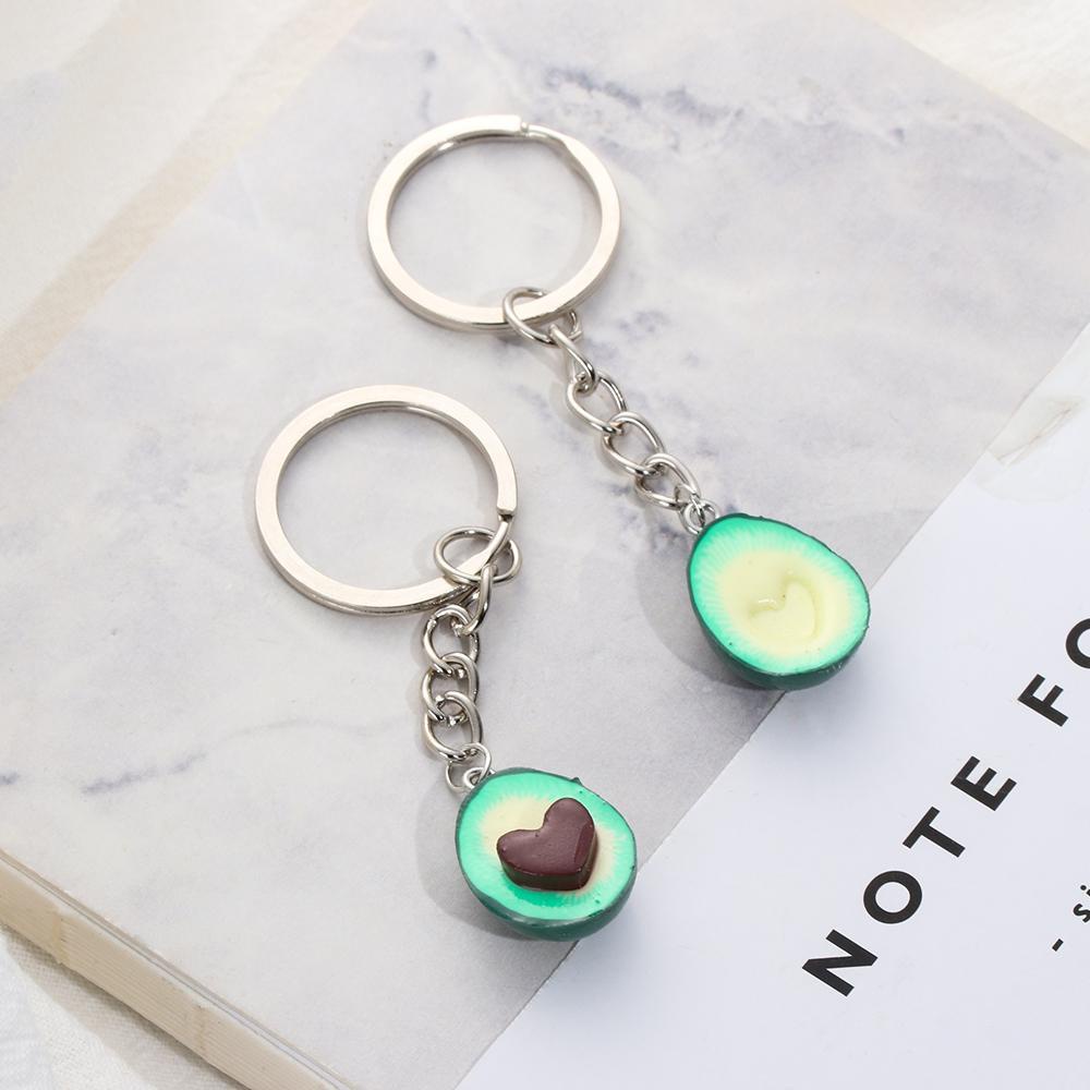 Sumu Vòng cổ Mặt Hình Quả Bơ Xanh Lá Không Đối Xứng Dễ Thương Cho Ngày Valentines