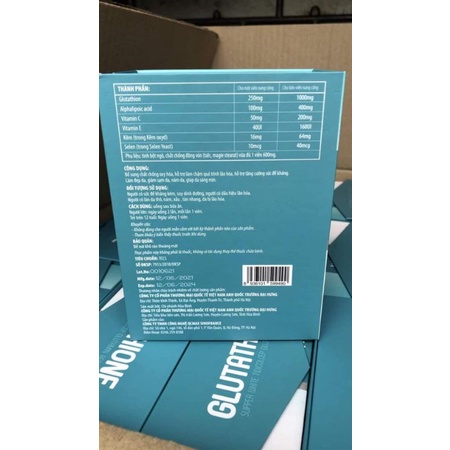 Viên uống Trắng Da Glutathione 1000mg