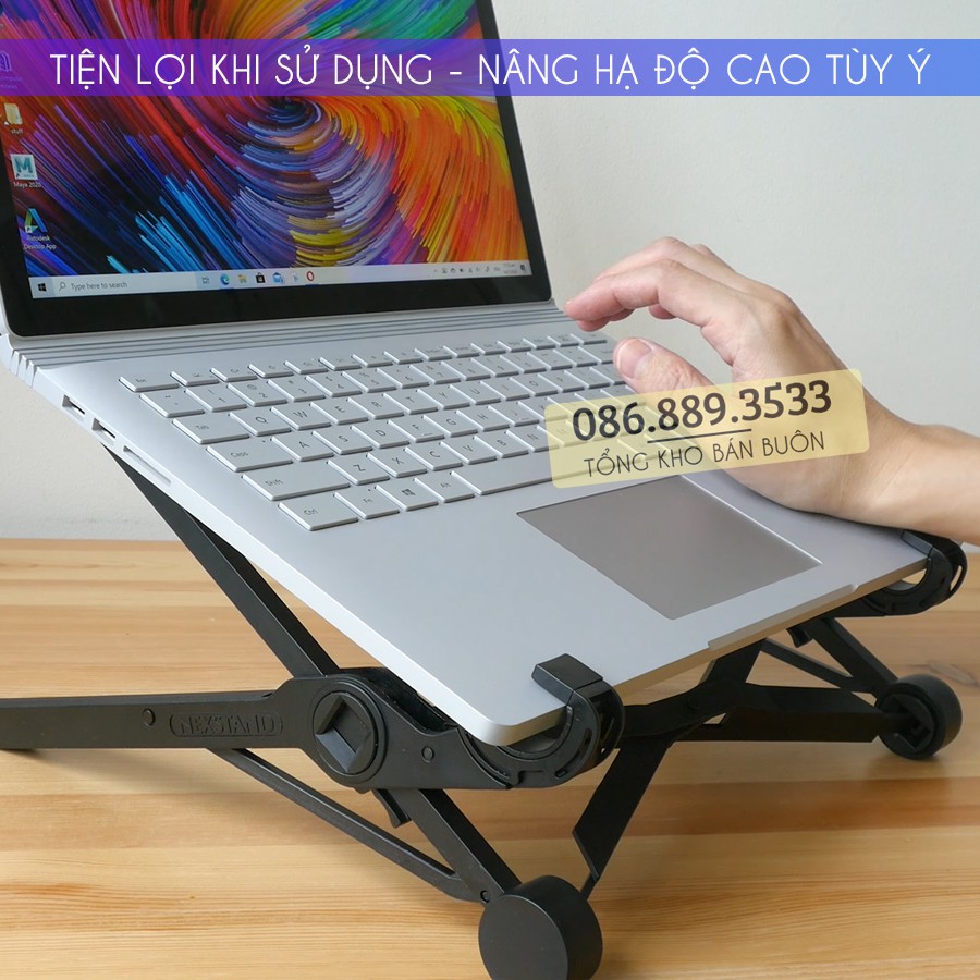 Giá đỡ Laptop, Macbook NEXSTAND K2 - Kệ Để Laptop - Máy Tính Bảng Trên Bàn - Tản Nhiệt Tốt