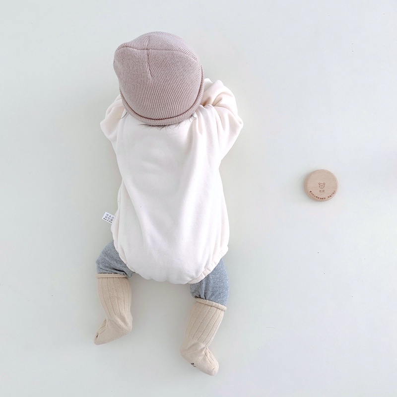 Bộ áo liền quần hình gấu dễ thương cho trẻ sơ sinh 0-24 tháng tuổi