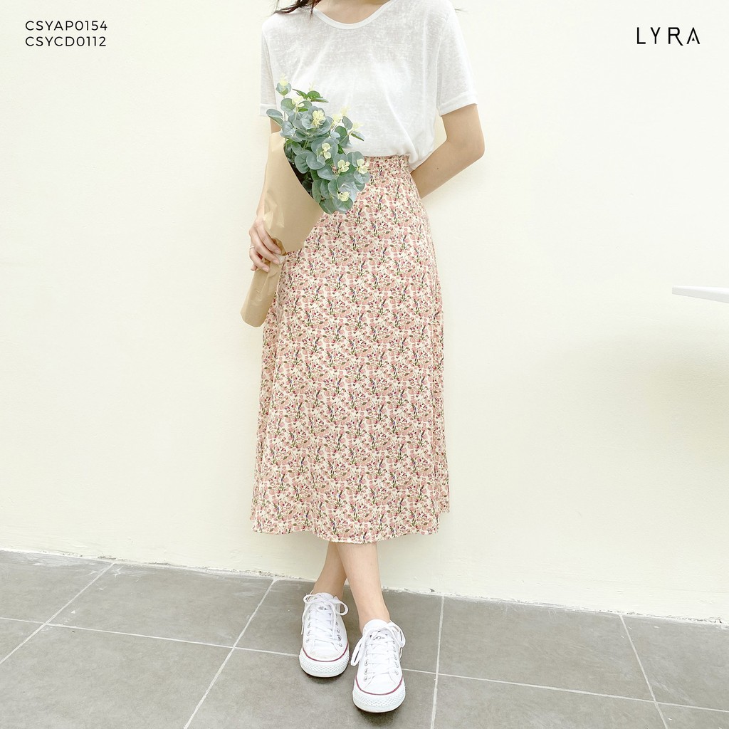 Chân váy dài hoa nhí LYRA, voan mềm họa tiết vintage nhiều màu nhẹ nhàng nữ tính-CSYCD0112 | BigBuy360 - bigbuy360.vn
