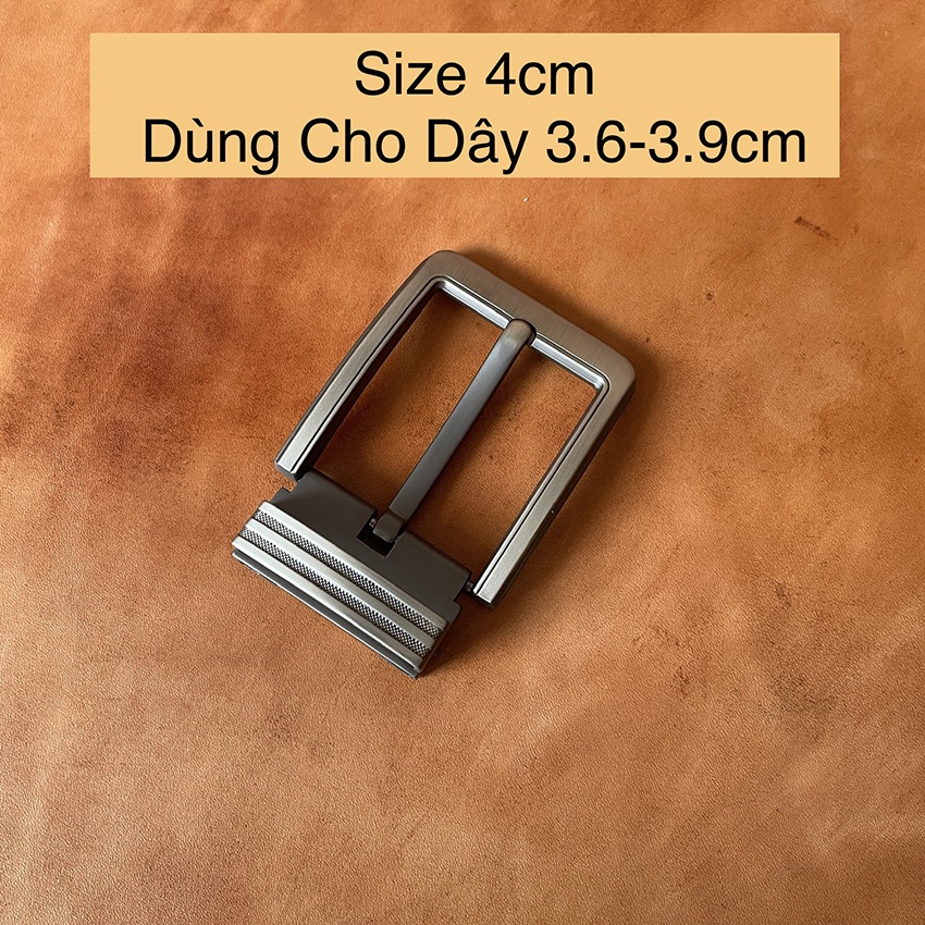 Mặt Khóa Thắt Lưng Nam Khóa Kim Kẹp Xỏ Lổ 4cm KKC40 Dùng Cho Dây Da 3.6cm Đến 3.9cm