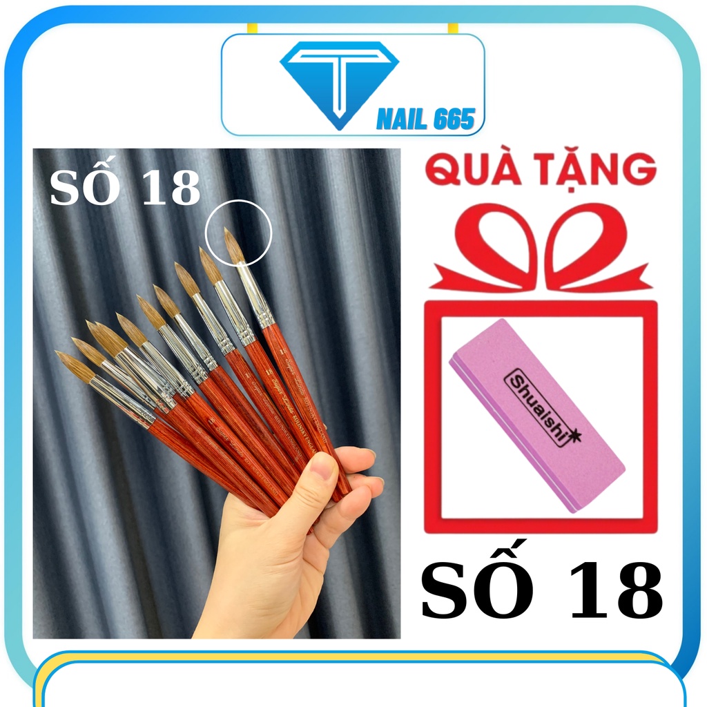 Cọ đắp bột nail Kolinsky , Cọ đắp bột móng nail cao cấp