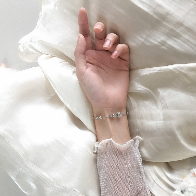 Lắc Chân Mạ Bạc 925 Phong Cách Hàn Quốc Thời Trang Cho Nữ