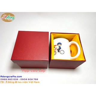 Ly sứ hình VIệt Nam hộp cao cấp làm quà tặng. - kHông sợ bể vỡ - Quà tặng lưu niệm Việt Nam