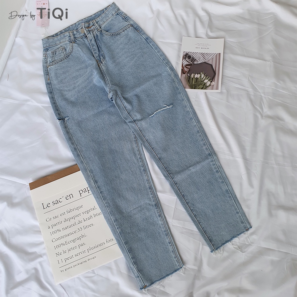 Quần baggy jeans rách hông TiQi Jeans B1-148