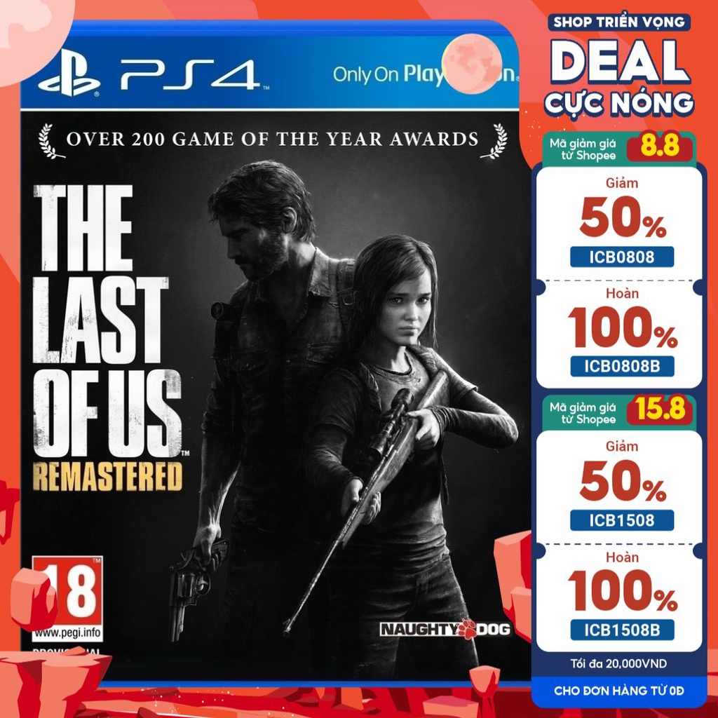 Đĩa game PS4 The Last Of Us -Hệ asia nguyên seal