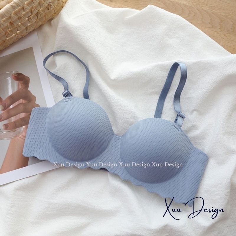 Áo ngực nữ đệm dày không gọng Wexuu áo lót nữ cúp ngang nâng ngực tạo khe quyến rũ - AV20