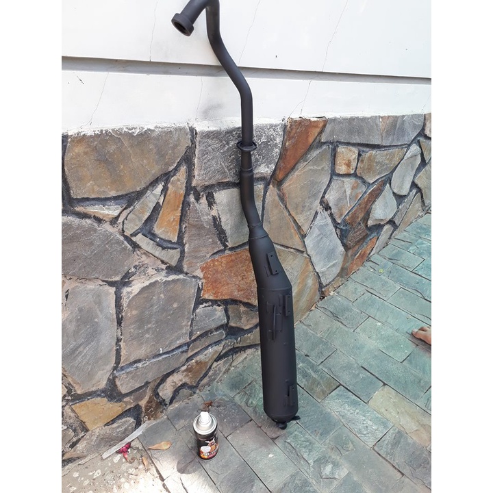 Sơn samurai chịu nhiệt màu đen mờ H2, chống cháy - sơn pô xe máy