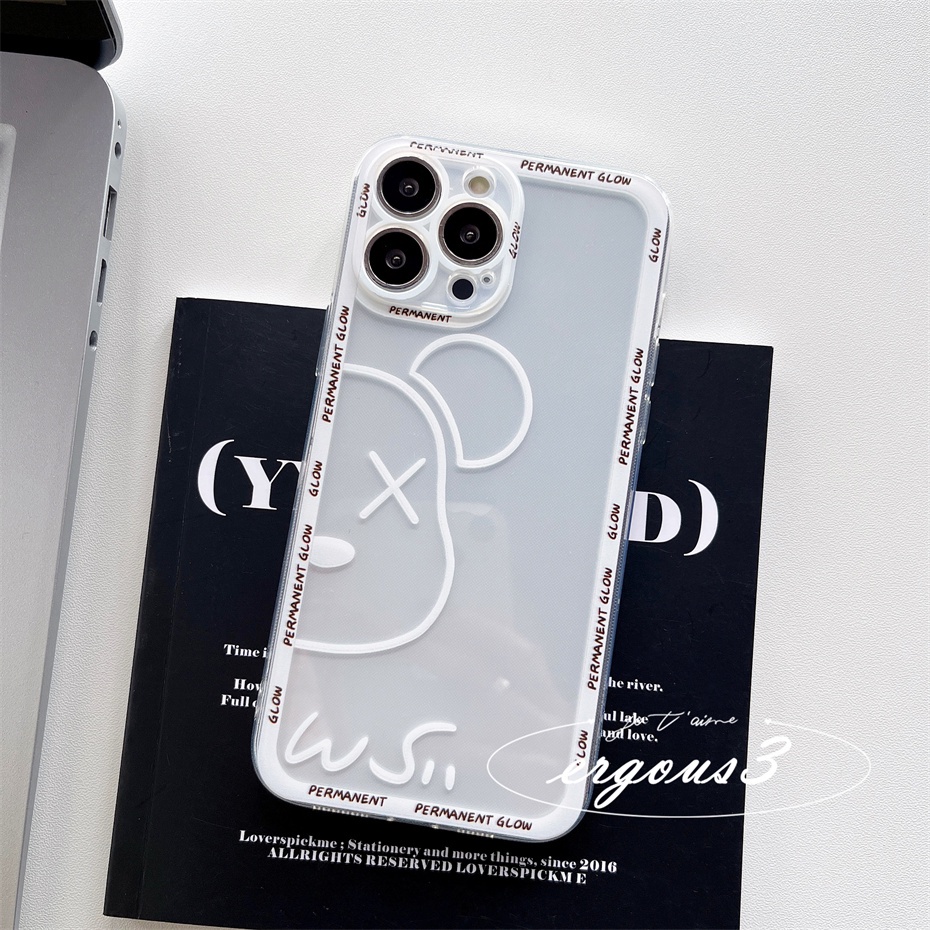 Ốp Điện Thoại Họa Tiết Hoạt Hình Gấu Độc Đáo Thời Trang Cho iPhone 13 12 11 Pro Max X XR XS Max SE 2020 8 7 Plus