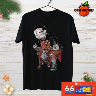 Áo thun cotton NOBILUK - NOBITA cổ tròn tay ngắn mát mẻ co dãn 4 chiều Cam Clothes