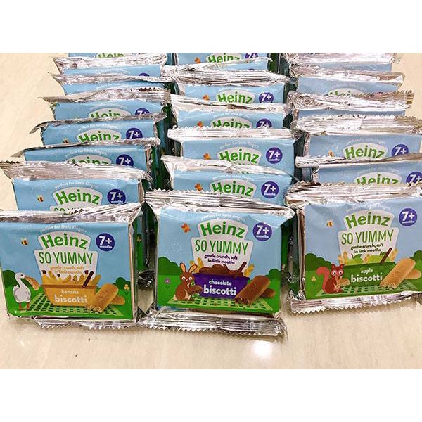 Bánh quy ăn dặm Heinz cho bé từ 7m+ date mới Mamababyvn