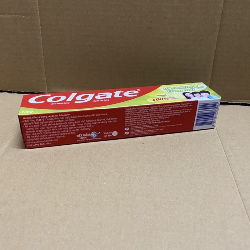 [170g][Vitamin C] Hộp Kem Đánh Răng Colgate Chanh