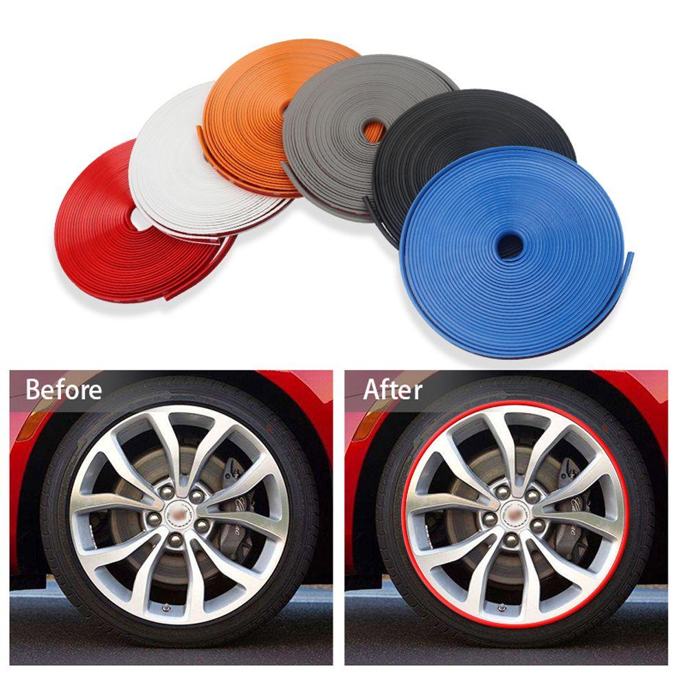 Cuộn Dây Dán Viền Bánh Xe Hơi Bảo Vệ Chống Trầy Xước Kích Thước 8M